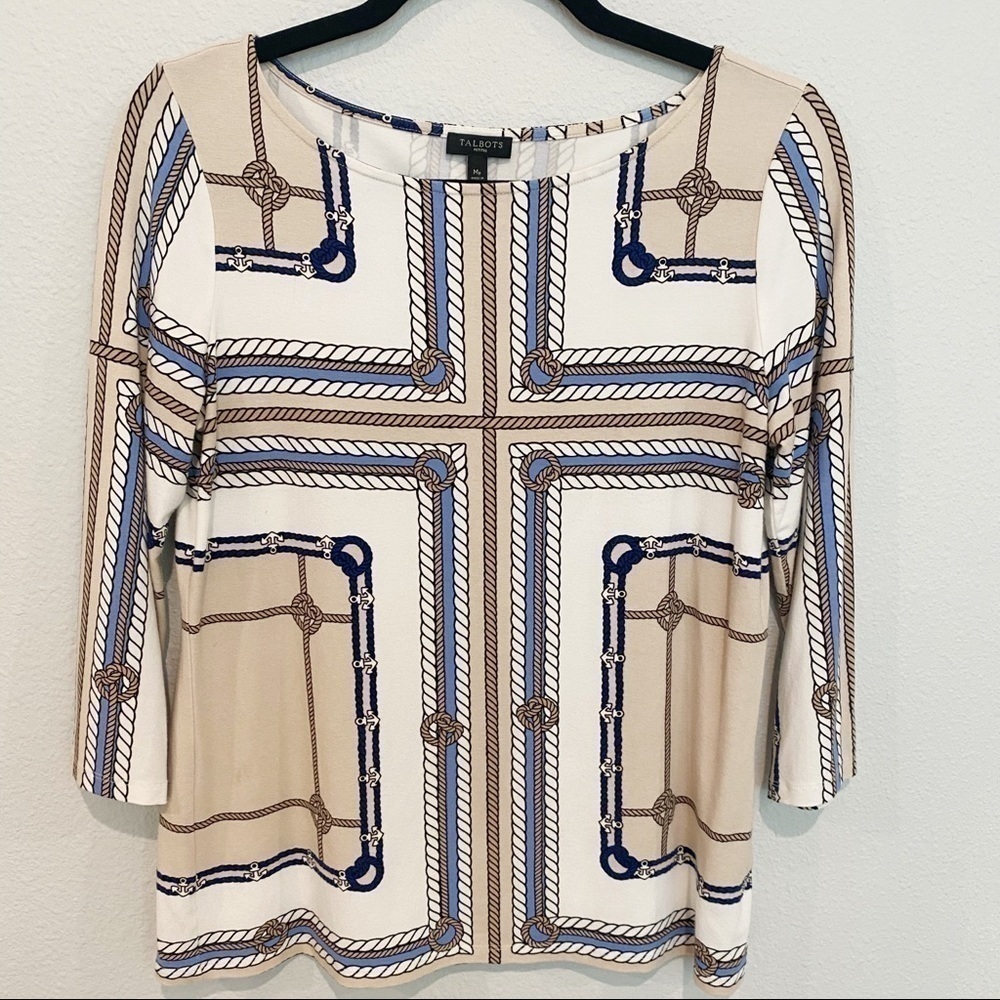 TALBOTS Top Size MP Feels amazing Beige Blue black
